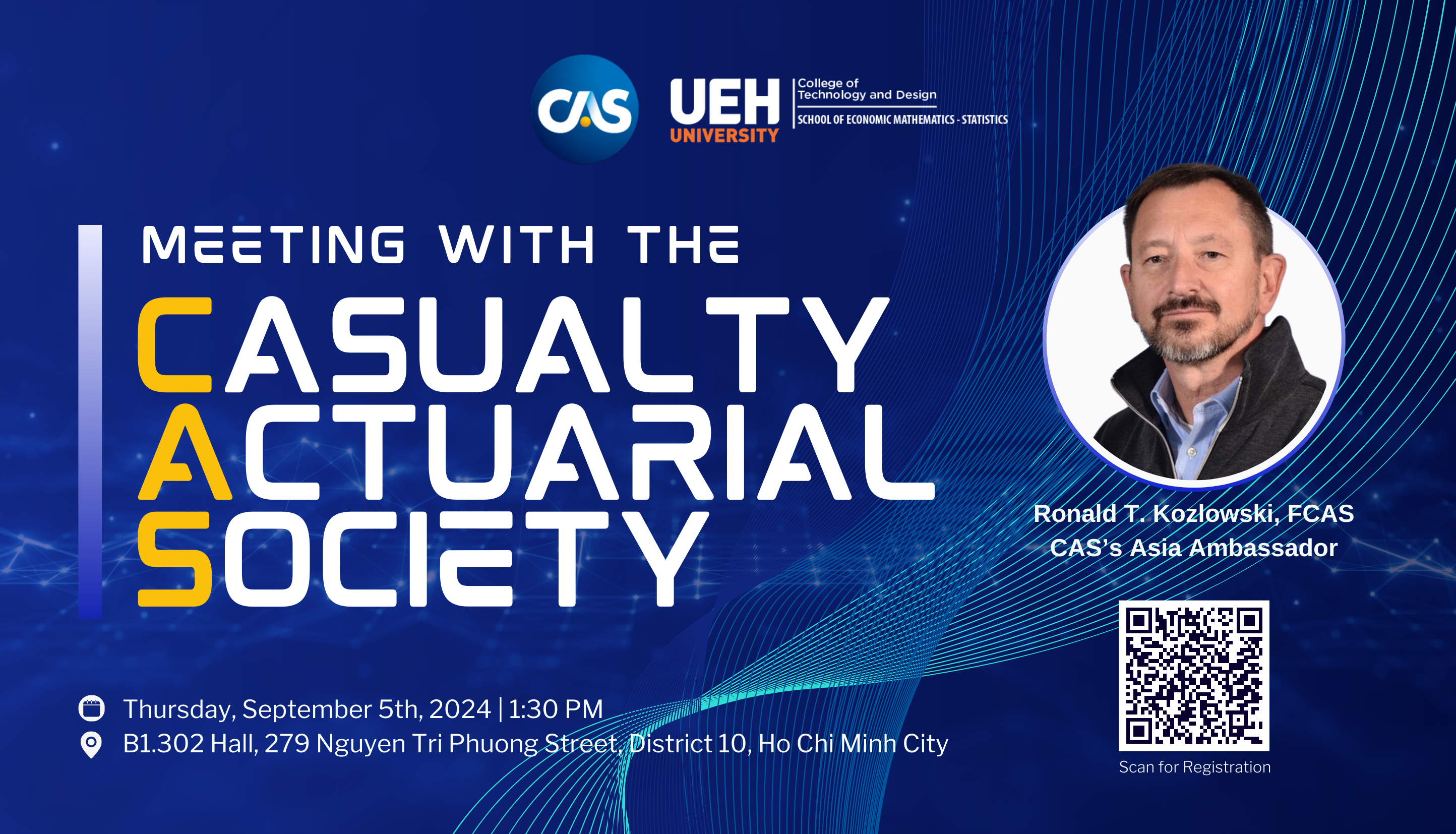 Thông báo mời tham gia buổi gặp gỡ với chuyên gia đến từ Hiệp hội định phí bảo hiểm phi nhân thọ Mỹ (CAS)